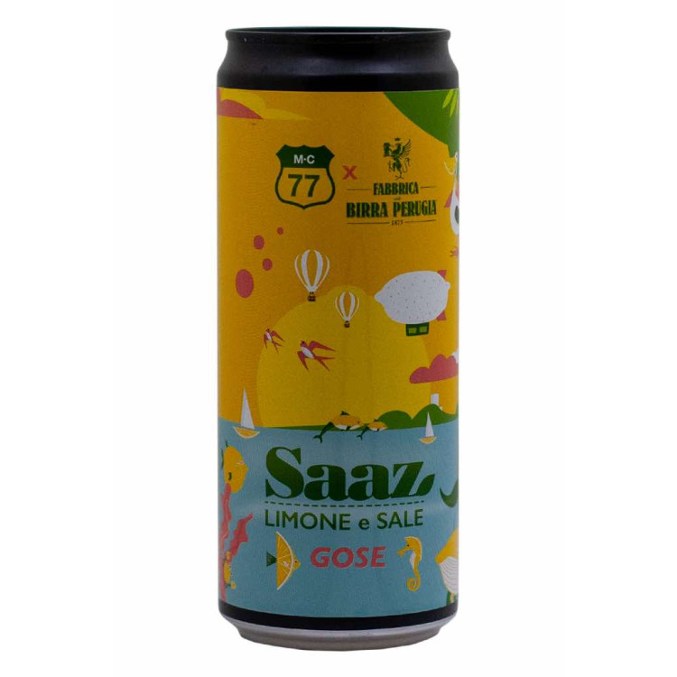 Saaz Limone e Sale - MC77 e Birra Perugia - Lattina da 33 cl