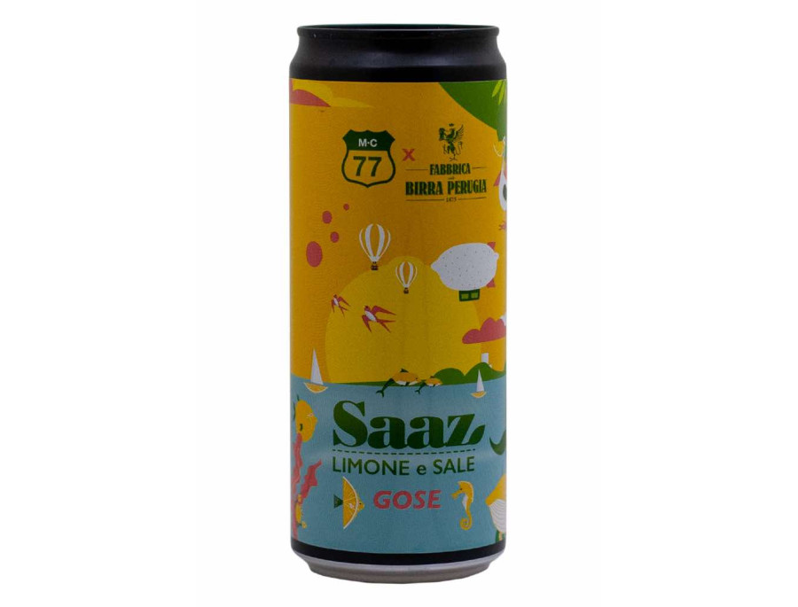 Saaz Limone e Sale - MC77 e Birra Perugia - Lattina da 33 cl