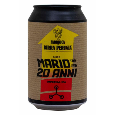 Mario tra 20 anni - Birra Perugia - Lattina da 33 cl