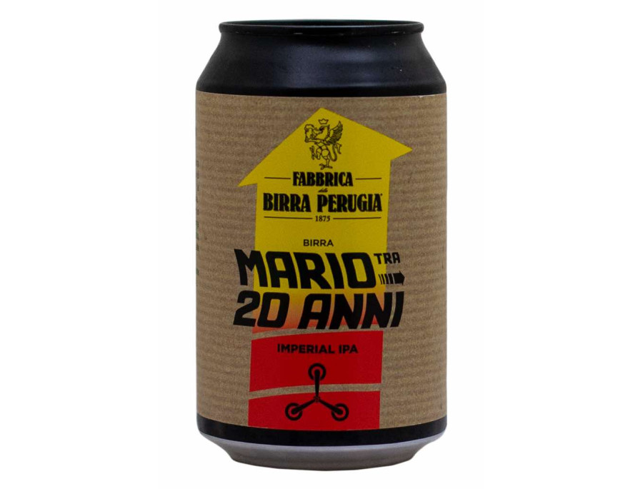 Mario tra 20 anni - Birra Perugia - Lattina da 33 cl